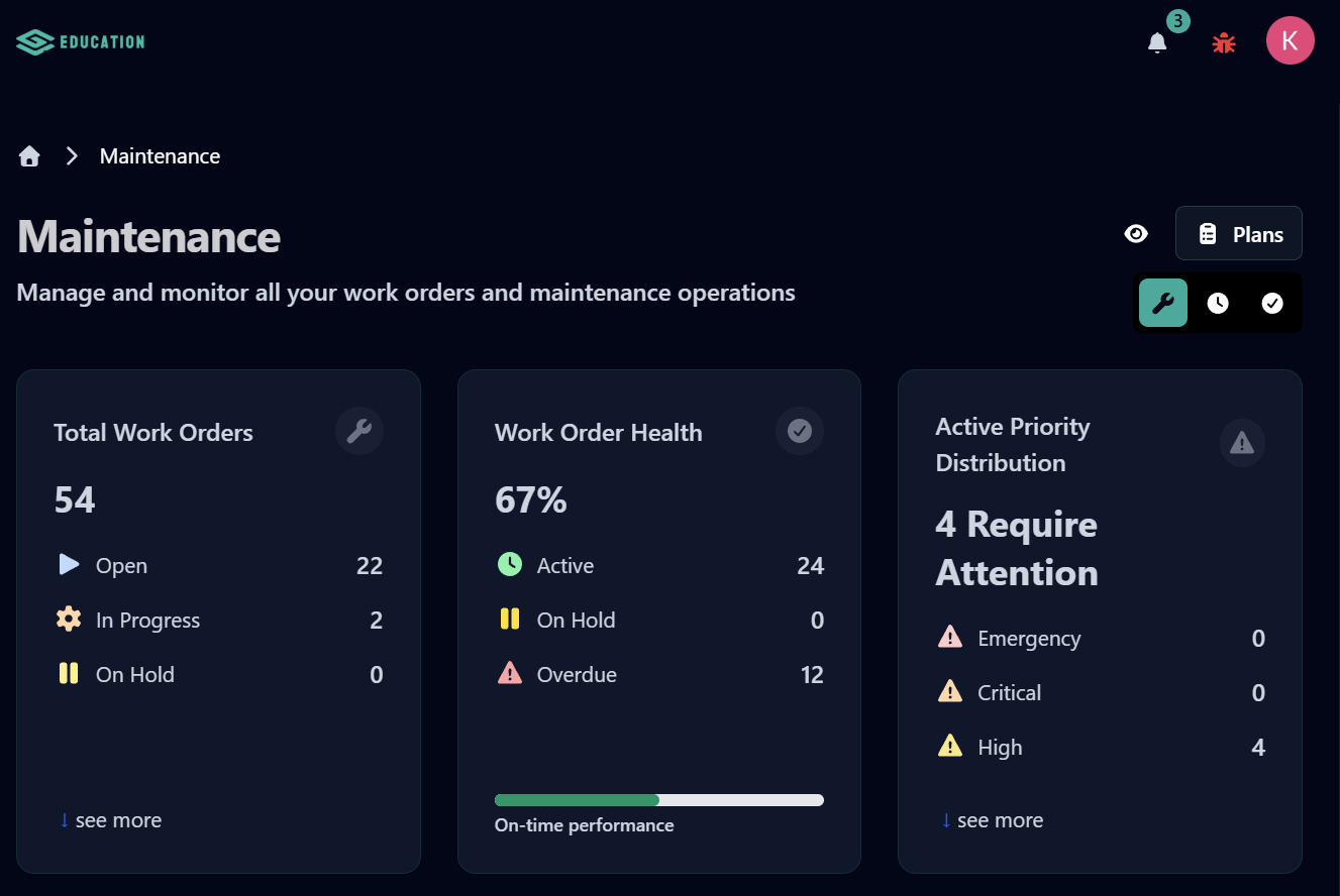 Maintenance in Gridbase